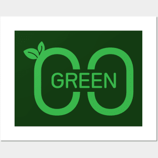 go green Posters and Art